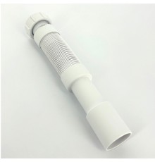 Труба гофрированная L=250-450 мм, вход 1 1/4, выход 32/40 мм