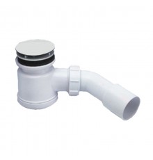 Сифон бутылочный для поддона с выпуском (H92мм; выпуск/грибок D85мм,h33мм/D85мм); выход Дн=40/50мм