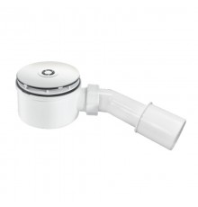 Сифон бутылочный для поддона с выпуском (H70мм; выпуск/латунь грибок-дизайн Мерседес D110мм,h35мм/