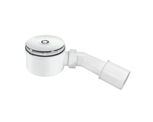 Сифон бутылочный для поддона с выпуском (H70мм; выпуск/латунь грибок-дизайн Мерседес D110мм,h35мм/