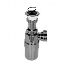 Сифон бутылочный с выпуском ( 1 1/2х40мм; D70мм нержавейка сливная решётка), пробкой и вставкой-ан