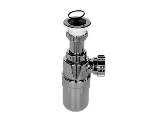 Сифон бутылочный с выпуском ( 1 1/2х40мм; D70мм нержавейка сливная решётка), пробкой и вставкой-ан