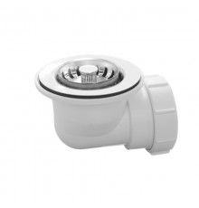 Выпуск (H65мм, D85мм полированная нержавейка сливная решётка) со съёмной фильтрующей решёткой-пробко