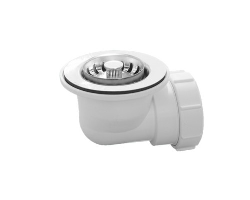 Выпуск (H65мм, D85мм полированная нержавейка сливная решётка) со съёмной фильтрующей решёткой-пробко