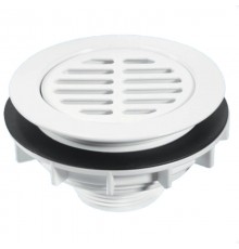 Выпуск (H62мм, D113, сливная решётка D75мм) с фильтрующей сеткой и контргайкой; выход 1 1/2«папа»;