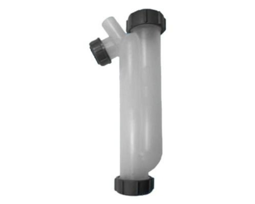 Сифон трубный S-образный для слива конденсата с дополнительным отводом Ду=17мм; высота гидрозатвора