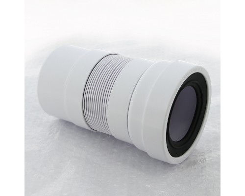 Труба фановая L=200-330 мм гофр., вход 97-107 мм, выход 110 мм