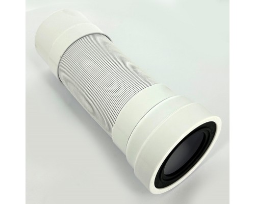 Труба фановая L=330-850 мм гофр., вход 97-107 мм, выход 110 мм