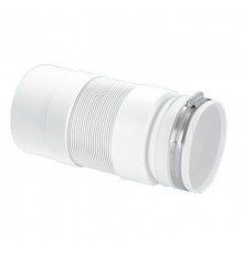 Фановая труба гофрированная раздвижная (L330-760мм); вход Ду=97-107мм подсоединение с использованием