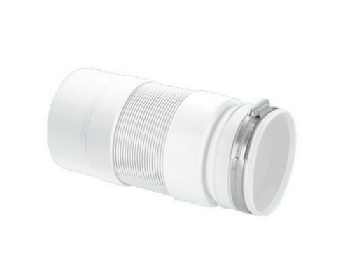 Фановая труба гофрированная раздвижная (L330-760мм); вход Ду=97-107мм подсоединение с использованием