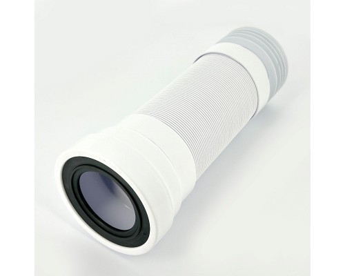 Труба гофрированная L=330-850 мм, вход 97-107 мм, выход внутрь 110 мм трубы