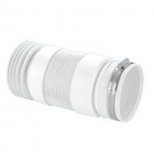 Труба фановая L330-760 мм гофрированная с прокладкой, вход 97-107 мм, выход внутрь 110 мм трубы