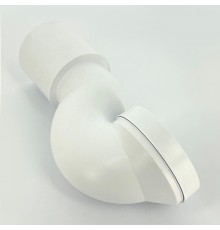 Труба фановая L=285 мм под углом 90, вход 97-107 мм, выход 110 мм