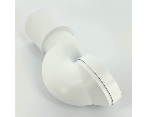 Труба фановая L=285 мм под углом 90, вход 97-107 мм, выход 110 мм