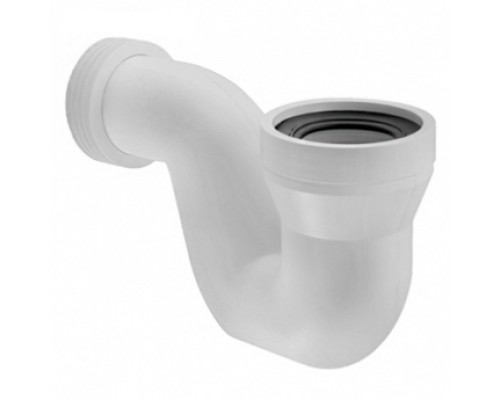 Труба фановая L=190 мм, с г/затвором и манжетой, вход 97-107 мм, выход внутрь 110 мм трубы