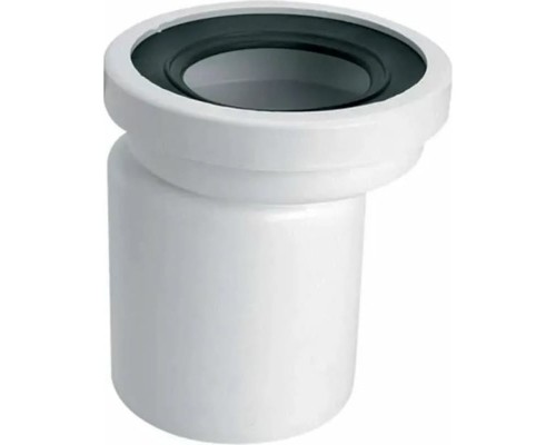 Труба фановая L=160 мм с 20 мм смещ., вход 97-107 мм, выход 110 мм