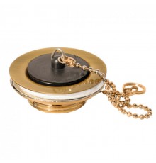 Выпуск McAlpine D60 мм х 1¼", латунный с пробкой и цепочкой, античная бронза