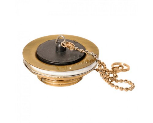 Выпуск McAlpine D60 мм х 1¼", латунный с пробкой и цепочкой, античная бронза