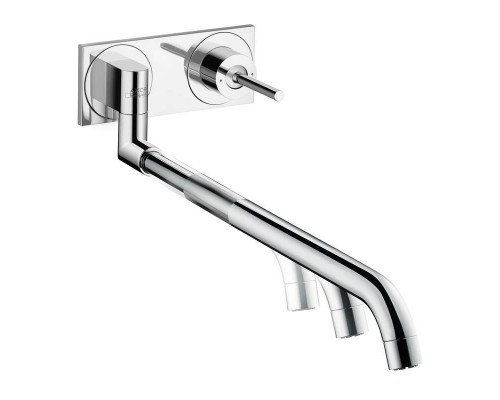 Скрытая часть HansGrohe HG однорычажного настенного смесителя для раковины Скрытая часть HansGrohe HG однорычажного настенного смесителя для раковины