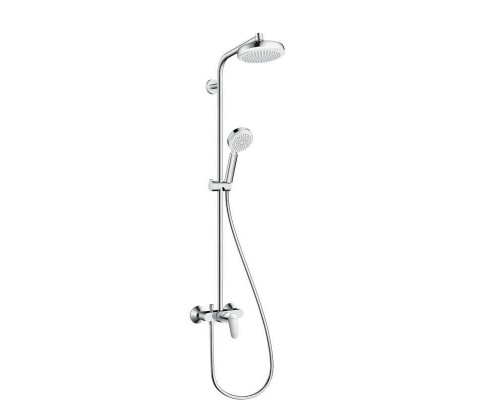 Душевая система HansGrohe HG Crometta Showerpipe 160 1jet белый/хром