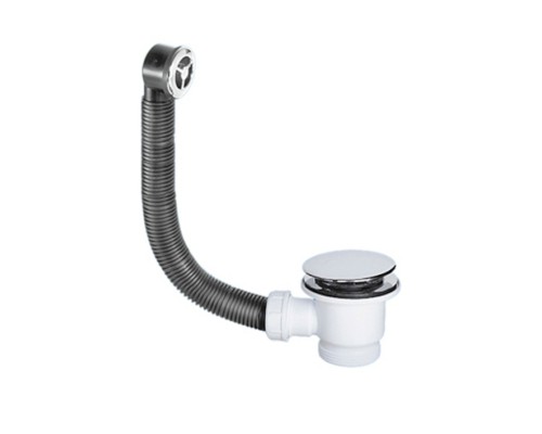 Слив-перелив для мойки под круглое отверстие перелива (L229ммхD25мм, D70мм нержавейка сливная решётк