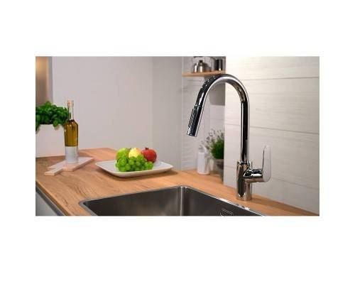 Кухонный смеситель HansGrohe HG Focus 240однорычажный с вытяжным душем хром Кухонный смеситель HansGrohe HG Focus 240однорычажный с вытяжным душем хром