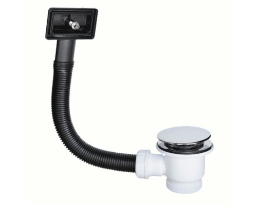 Слив-перелив для мойки под прямоугольное отверстие перелива (L229ммхD25мм, D70мм нержавейка сливная