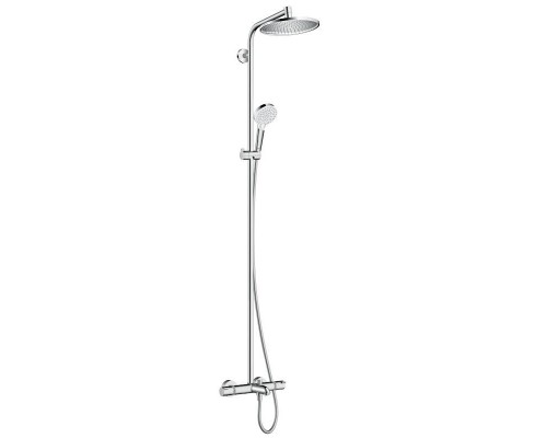 Душевая система HansGrohe HG Crometta E Showerpipe 240 1jet с термостатическим смесителем для ванны хром