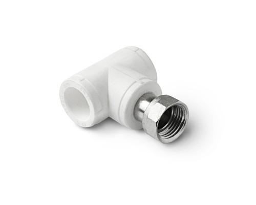 Тройник с накидной гайкой Белый 20-3/4 PP-R