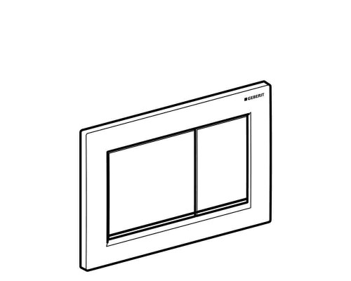 Кнопка смыва Geberit Omega30 хром, матовый хром