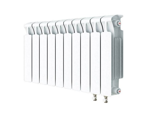 Радиатор биметаллический Rifar Monolit 500/100 10 секций нижнее правое подключение