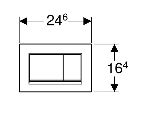 Кнопка смыва Geberit Sigma30 матовый хром, хром