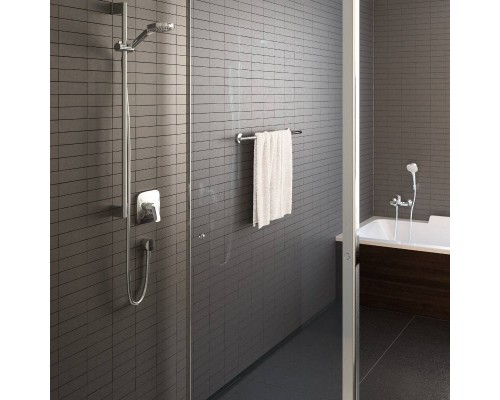 Душевой гарнитур HansGrohe HG Croma Select E Multi со штангой 90 см белый/хром
