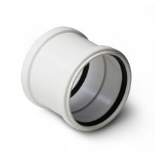 Муфта двухраструбная PRO AQUA Stilte Белая 110