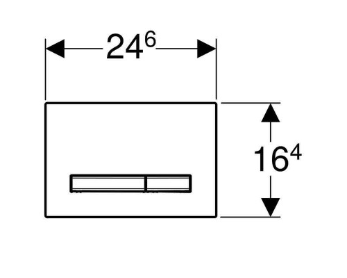 Кнопка смыва Geberit Sigma50 зеркальное дымчатое cтекло