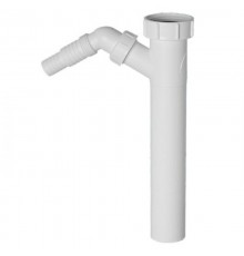 Вставка ( 1 1/2«мама»хДн=40мм, H246мм) с адаптером под углом для слива бытовой техники