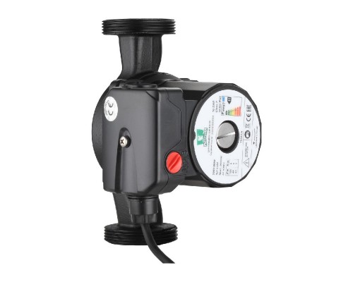 Циркуляционный насос (Pmax-100Вт, Hmax-8м, Qmax-40л/мин, 180мм, с гайками и кабелем)