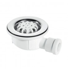 Водосток напольный (H40мм, D70мм нержавейка сливная решётка) без гидрозатвора с пластиковой защитной