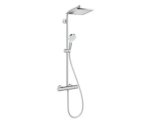 Душевая система HansGrohe HG Vernis Shape Showerpipe 230 1jet с термостатом для ванны хром Душевая система HansGrohe HG Vernis Shape Showerpipe 230 1jet с термостатом для ванны хром