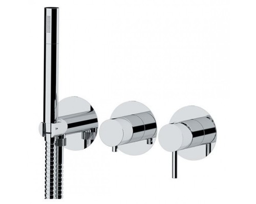 Смеситель для душа Remer X Style (комплект из 4-х артикулов), 2 потребителя, хром