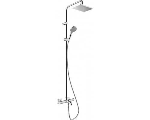 Душевая система HansGrohe HG Vernis Shape Showerpipe 230 1jet с термостатом для ванны хром Душевая система HansGrohe HG Vernis Shape Showerpipe 230 1jet с термостатом для ванны хром