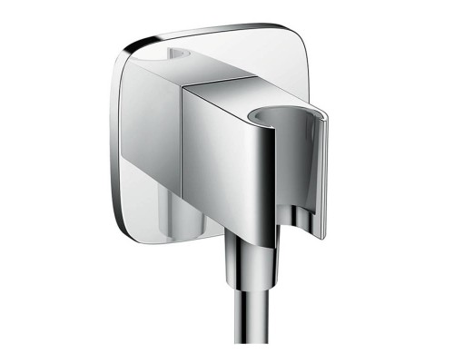 Шланговое подсоединение HansGrohe HG FixFit E с держателем хром
