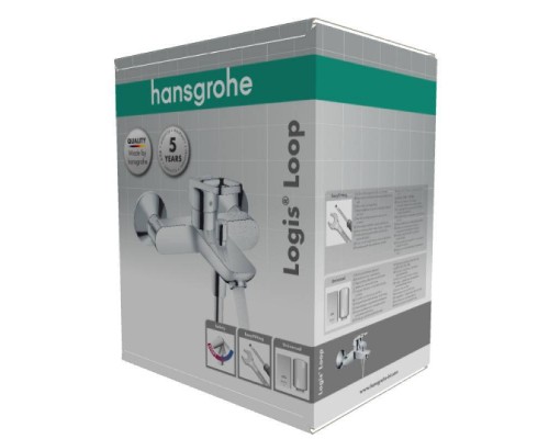 Смеситель для ванны HansGrohe HG Logis Loop ВМ хром Смеситель для ванны HansGrohe HG Logis Loop ВМ хром