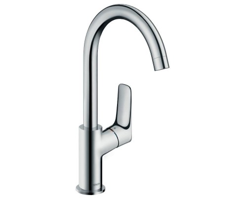 Кухонный смеситель HansGrohe 210 HG Vernis Shape однорычажный с поворотным изливом хром Кухонный смеситель HansGrohe 210 HG Vernis Shape однорычажный с поворотным изливом хром