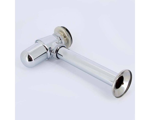 Сифон бутылочный с горизонтальным отводом и пробкой хромированный VIEGA