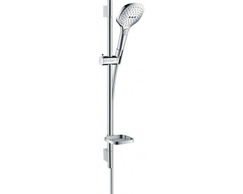 Душевой гарнитур HansGrohe 120 HG Raindance Select E 3jet со штангой 65 см и мыльницей хром Душевой гарнитур HansGrohe 120 HG Raindance Select E 3jet со штангой 65 см и мыльницей хром