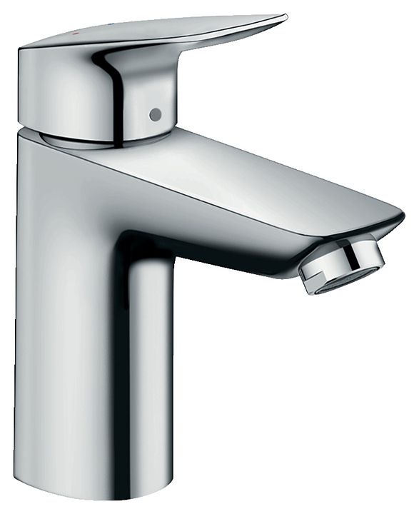 Смеситель для раковины hansgrohe Logis 100 сливной клапан Push-Open 71107000