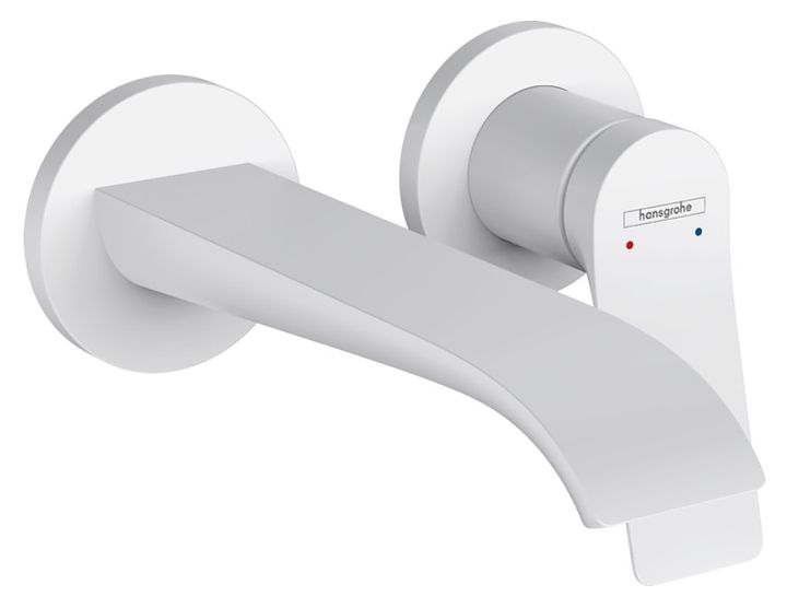 Смеситель для раковины Hansgrohe Vivenis настенный белый матовый 75050700