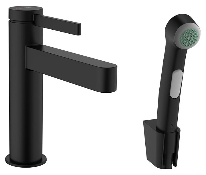Смеситель для раковины Hansgrohe Finoris 100 для холодной воды черный матовый 76210670