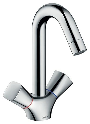 Смеситель для раковины Hansgrohe Logis двуручный без донного клапана 71221000